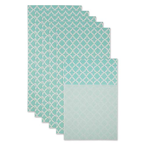 DII Nicht klebend, passend zugeschnitten, Polyester, Aqua Lattice, 30,5 x 61 cm von DII