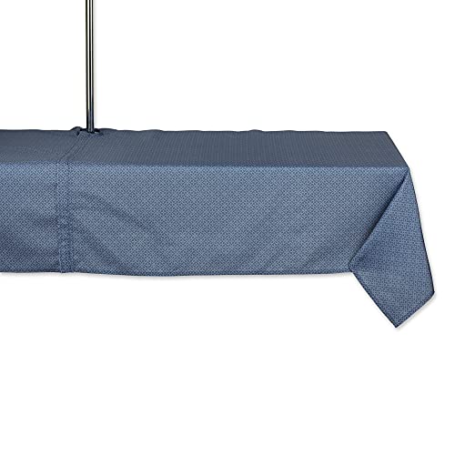 DII Outdoor Tabletop Collection Tischdecke mit Reißverschluss, 60 x 120 cm, französisches Blau von DII