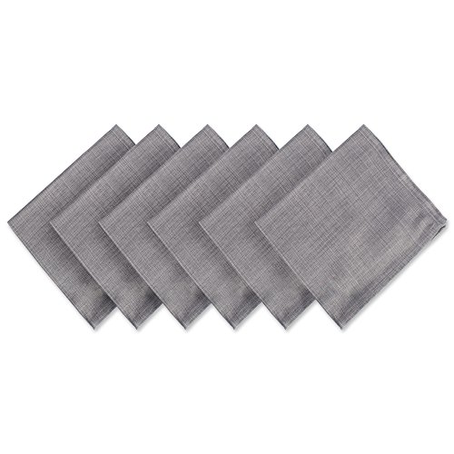 DII Farbig Tabletop Collection, Baumwolle, grau, Napkin Set, 20x20, 6 von DII