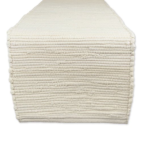 DII Platzdeckchen aus 100% Baumwolle, maschinenwaschbar Tischläufer 14 X 72 Natur von DII