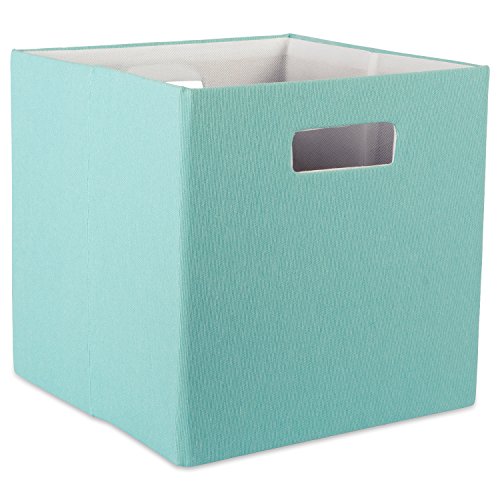 DII Poly-Cube Aufbewahrungskollektion, harte Seite, zusammenklappbar, solide, klein, Aqua von DII