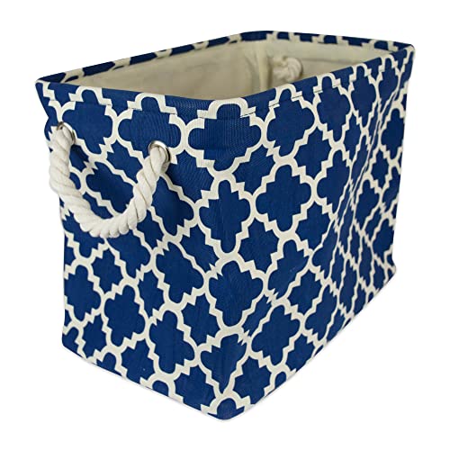 DII Polyester-Behälter mit Griffen Gitter-Aufbewahrungsbehälter, Navy, 1 Count (Pack of 1) DII Polyester-Behälter mit Griffen Gitter-Aufbewahrungsbehälter, Navy, 1 Count (Pack of 1) von DII