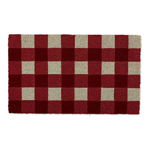 DII Red & White Buffalo Check Doormat von DII