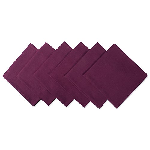 DII Solid Servietten-Set Collection, 20x20, brombeer von DII