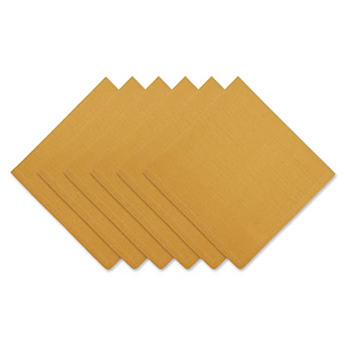 DII Solides Servietten-Set Kollektion:, Baumwolle, Honey Gold, 20x20 von DII