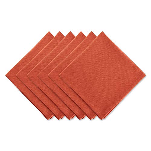 DII Solides Servietten-Set Kollektion:, Baumwolle, Orange/Abendrot im Zickzackmuster (Sunset Chevron), 20x20, 6 von DII