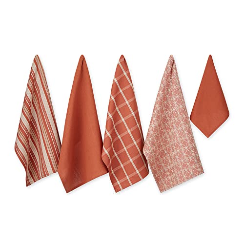 DII Sortiert, gewebt Küchenset, Baumwolle, Spice, Dishtowel, 18x28 Dishcloth, 13x13, 5 von DII