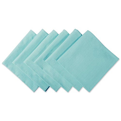 DII Solides Servietten-Set Kollektion:, Baumwolle, Aqua, 20x20, 6 von DII