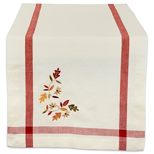 DII Thankful Autumn Collection Herbst-Tischdekoration, quadratisches Servietten-Set, 20 x 20, fallende Blätter, 6 Stück von DII