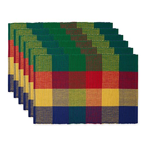 DII Basic Everyday Gerippte Tischset 100% Baumwolle Tischset 13x19 Summer Check 6-teilig DII Basic Everyday Gerippte Tischset 100% Baumwolle Tischset 13x19 Summer Check 6-teilig von DII