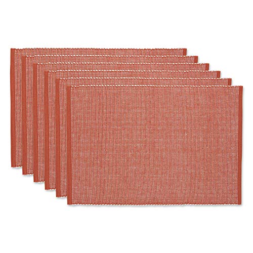 DII Two-Toned Collection Tischplatte, Baumwolle, Rot (Vintage Red), Placemat Set von DII