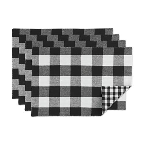 DII Tischset mit Gingham-Karo-Muster, Schwarz DII Tischset mit Gingham-Karo-Muster, Schwarz von DII
