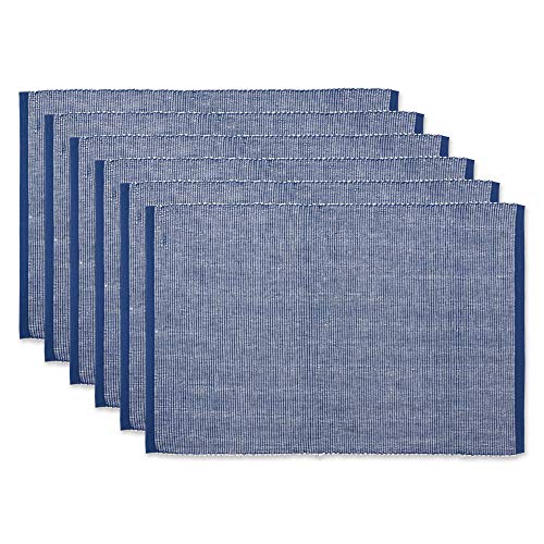 DII Two-Toned Collection Tischplatte, Baumwolle, Navy, Placemat Set von DII