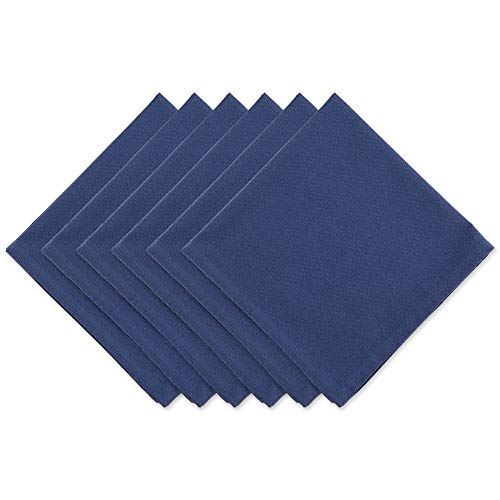 DII Solid Napkin (Set of 6) Gewebtes Servietten-Set, Stoff, blau (French Blue), 20x20 von DII