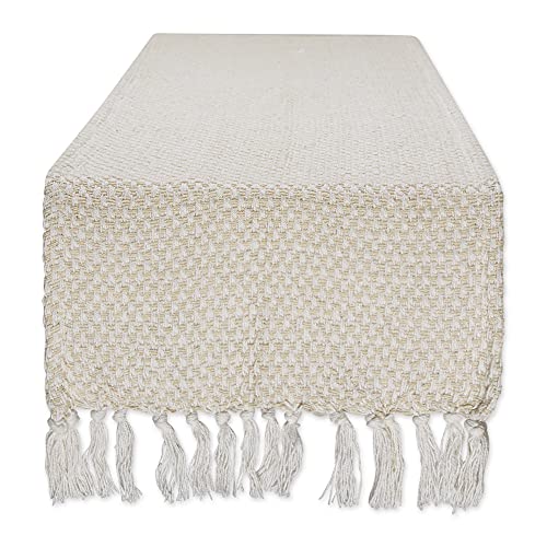 DII Woven Basics Collection Tischläufer aus 100 % Baumwolle, gestrickt, 38 x 183 cm, Natur DII Woven Basics Collection Tischläufer aus 100 % Baumwolle, gestrickt, 38 x 183 cm, Natur von DII