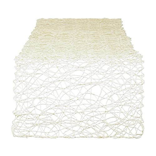 DII Woven Paper Tabletop Collection Dekoration für Feiertage oder Veranstaltungen, Gewebtes Papier, beige, Reversible Table Runner, 14x72 DII Woven Paper Tabletop Collection Dekoration für Feiertage oder Veranstaltungen, Gewebtes Papier, beige, Reversible Table Runner, 14x72 von DII