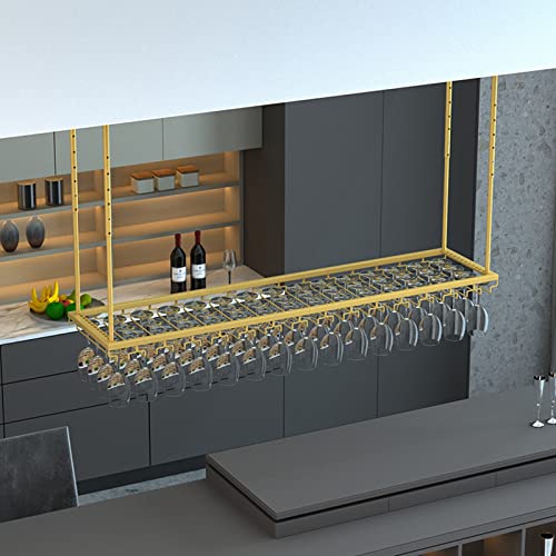 Hängendes Weinglasregal, hängendes Regal, Decken-Weinregal, hängendes Weinglasregal, europäisches kreatives umgedrehtes Kelchregal, verwendet für Küche/Wohnzimmer/Bar (Weinglas-Aufbewahrungsregal von DIIDIIFF