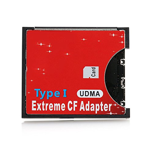 DIIOOMIEEU Micro-SD-zu-Karten-Adapter, Micro-SD auf Compact Typ I Speicherkartenleser Konverter DIIOOMIEEU Micro-SD-zu-Karten-Adapter, Micro-SD auf Compact Typ I Speicherkartenleser Konverter von DIIOOMIEEU