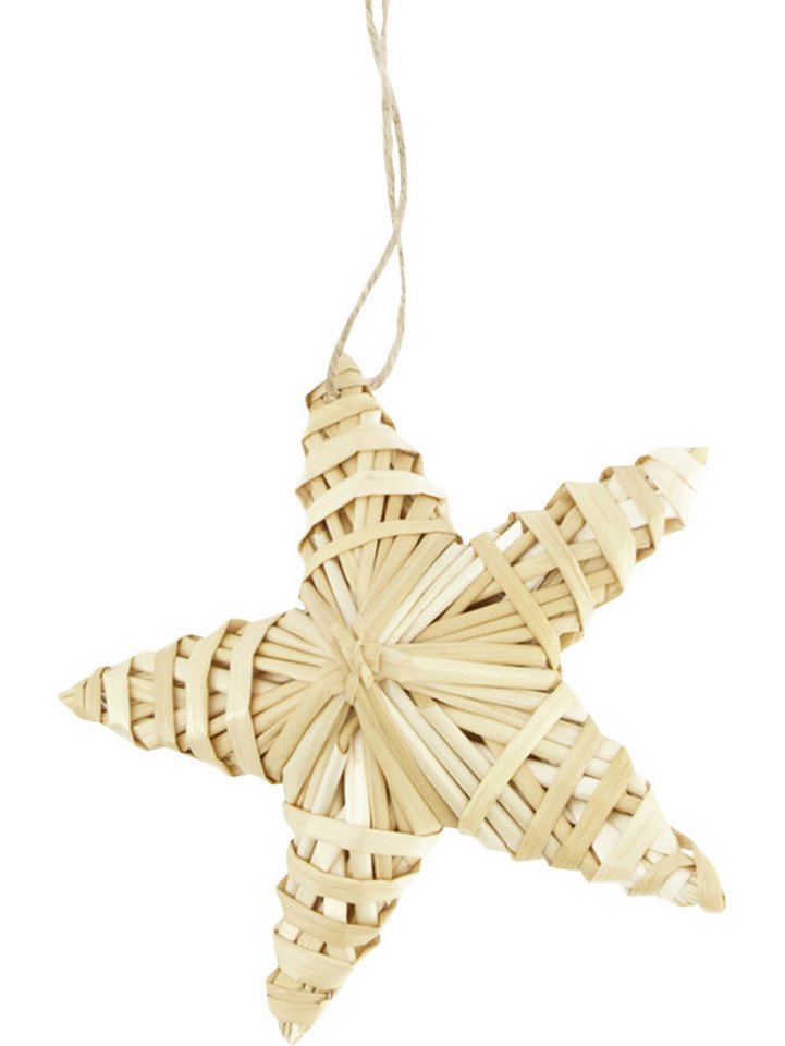 DIJK Christbaumschmuck Dijk Dekohänger Stern aus Rattan 15 x 6 x 15 cm DIJK Christbaumschmuck Dijk Dekohänger Stern aus Rattan 15 x 6 x 15 cm von DIJK