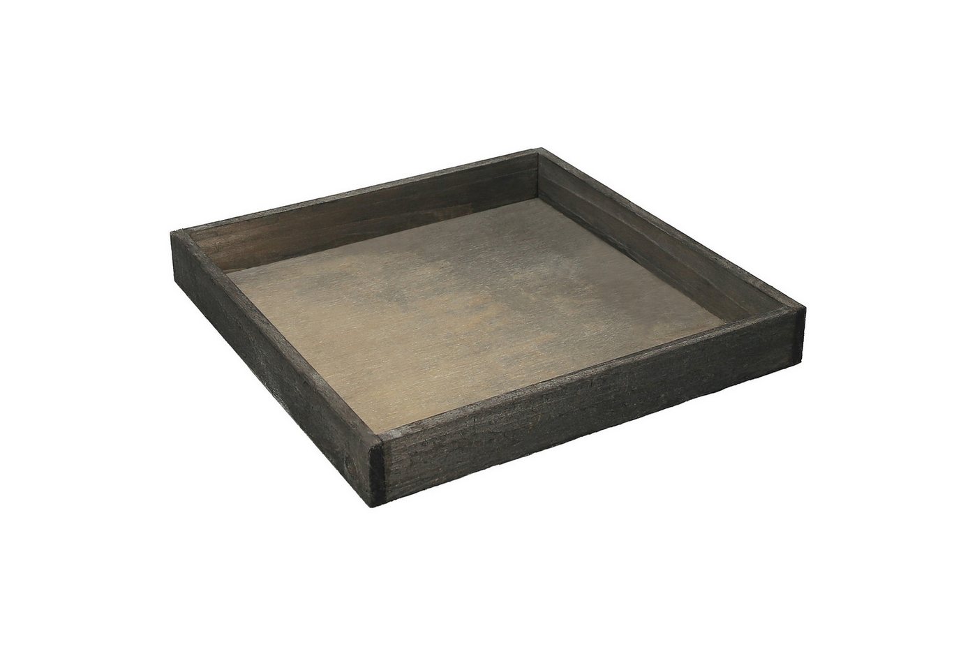 DIJK Tablett Holztablett, Holz, Quadratisches Deko-Holztablett, Vintage-Look DIJK Tablett Holztablett, Holz, Quadratisches Deko-Holztablett, Vintage-Look von DIJK