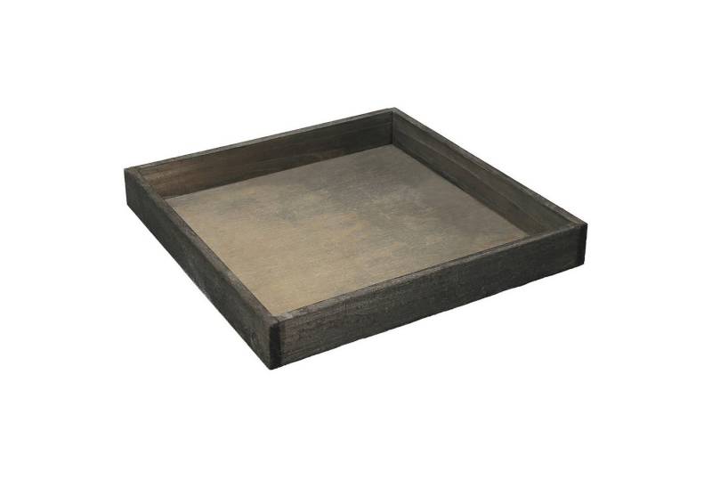 DIJK Tablett Holztablett, Holz, Quadratisches Deko-Holztablett, Vintage-Look DIJK Tablett Holztablett, Holz, Quadratisches Deko-Holztablett, Vintage-Look von DIJK