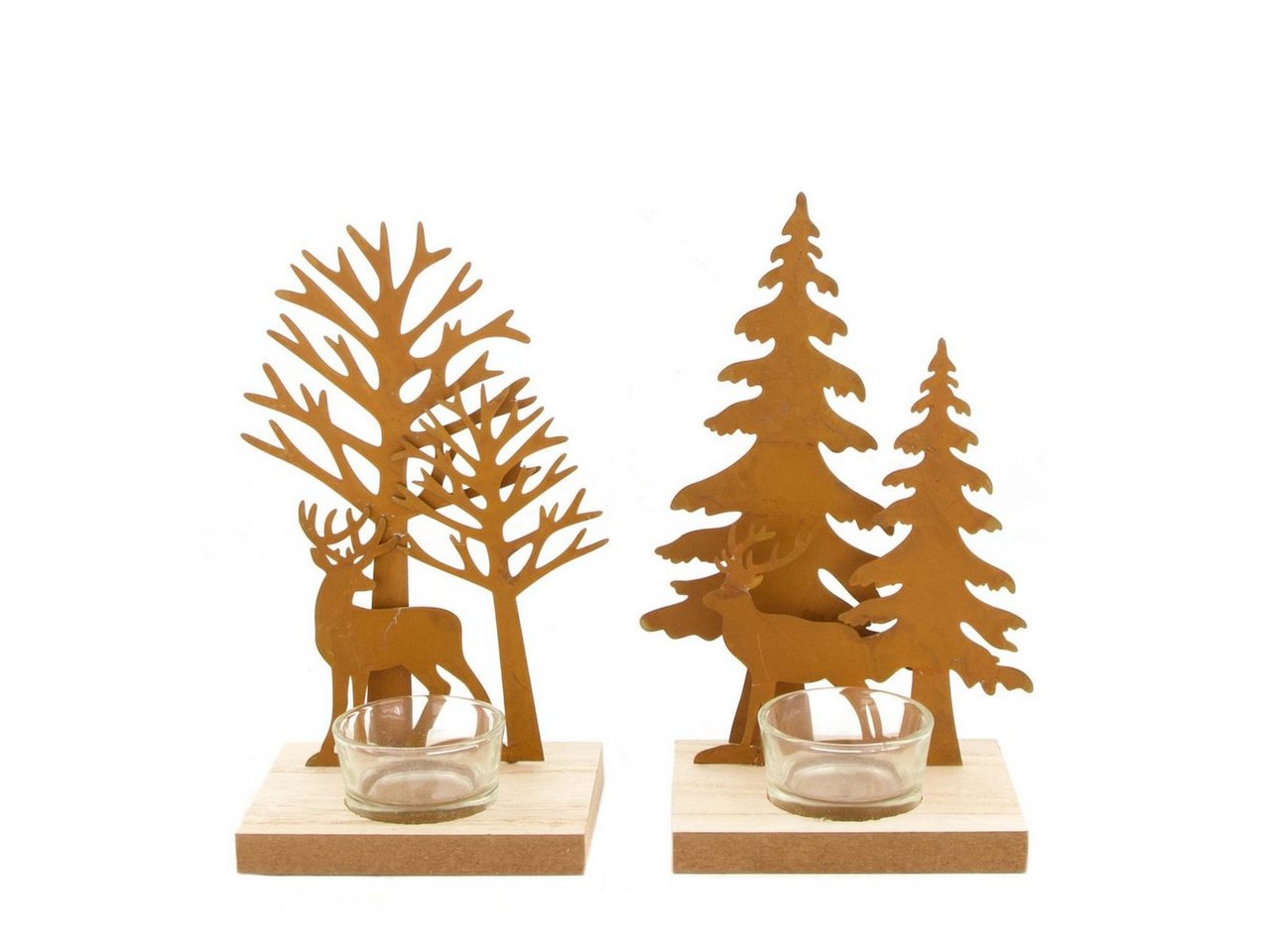 DIJK Weihnachtsfigur Dijk Teelichthalter Rost 12 x 8 x 18,5 cm von DIJK