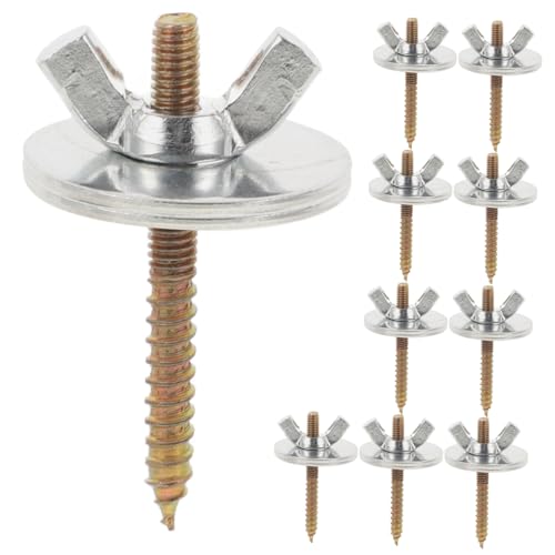 DIKACA 10 Sätze Vogelkäfig Schrauben Befestigungsschrauben mit Muttern und Unterlegscheiben für Wellensittich Sitzstangen Langlebig Sicher Zuverlässig Einfache Installation DIKACA 10 Sätze Vogelkäfig Schrauben Befestigungsschrauben mit Muttern und Unterlegscheiben für Wellensittich Sitzstangen Langlebig Sicher Zuverlässig Einfache Installation von DIKACA