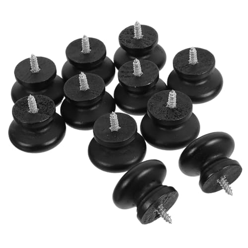 DIKACA 10 Stück Runde Schwarze Holzschrankknöpfe Selbstschneidende Einzelbohrung Robuste Holzgriffe für Kommoden Kleiderschränke und Küchenschränke Ergonomisch und Langlebig DIKACA 10 Stück Runde Schwarze Holzschrankknöpfe Selbstschneidende Einzelbohrung Robuste Holzgriffe für Kommoden Kleiderschränke und Küchenschränke Ergonomisch und Langlebig von DIKACA