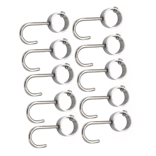 DIKACA 10 Stück Teiliges Edelstahl Rohrhaken Rostfrei Verstellbar Glatte Oberfläche Moderne Aufhängung für Kleiderstangen Vielseitig Einsetzbar in Kleiderschrank Bad und Wohnraum DIKACA 10 Stück Teiliges Edelstahl Rohrhaken Rostfrei Verstellbar Glatte Oberfläche Moderne Aufhängung für Kleiderstangen Vielseitig Einsetzbar in Kleiderschrank Bad und Wohnraum von DIKACA