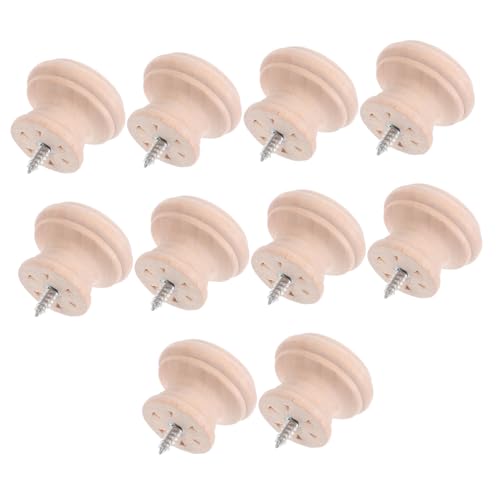 DIKACA 10 Stück Teiliges Holzschubladenknöpfe Rund Einzelnes Loch Natürliche Massivholzgriffe für Kommode Kleiderschrank Küchenschränke Vielseitig und Langlebig Schlichtes Design DIKACA 10 Stück Teiliges Holzschubladenknöpfe Rund Einzelnes Loch Natürliche Massivholzgriffe für Kommode Kleiderschrank Küchenschränke Vielseitig und Langlebig Schlichtes Design von DIKACA