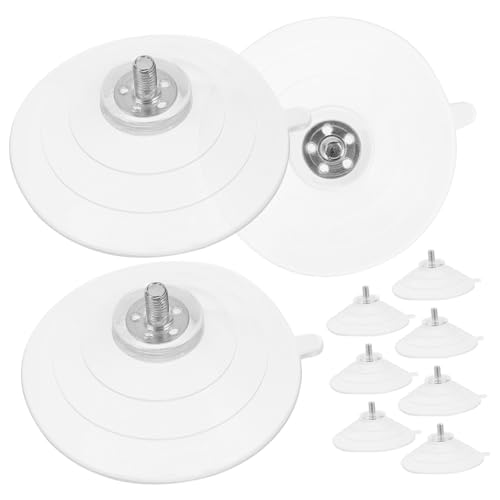 DIKACA 10 Stück Transparente PVC Saugnäpfe mit Gewinde Starke Haftkraft Langlebig und Vielseitig für Glatte Saubere Flächen Wie Glas Möbel und Dekoration Einfache Montage Robust und von DIKACA