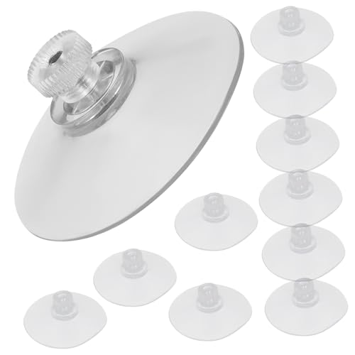 DIKACA 10 Stück Transparente PVC Saugnapf haken mit Gewinde und Rändelmutter Wiederverwendbar Stark Haftend Vielseitig Einsetzbar für Bad Dusche Fenster und Küchenwand DIKACA 10 Stück Transparente PVC Saugnapf haken mit Gewinde und Rändelmutter Wiederverwendbar Stark Haftend Vielseitig Einsetzbar für Bad Dusche Fenster und Küchenwand von DIKACA