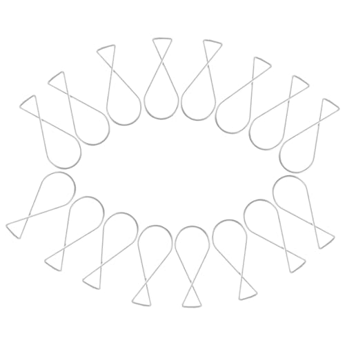 DIKACA 100 Stück Metall Deckenhaken Clip Automatische Rückfederung Form Haken Einfache Installation ohne Nägel Geeignet für Abgehängte Decken Büro Hochzeit Klassenzimmer Party Dekoration DIKACA 100 Stück Metall Deckenhaken Clip Automatische Rückfederung Form Haken Einfache Installation ohne Nägel Geeignet für Abgehängte Decken Büro Hochzeit Klassenzimmer Party Dekoration von DIKACA