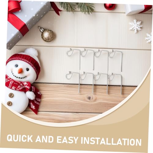 DIKACA 100 Stück Outdoor Metal Hanging Hooks Rostfrei Stark für Weihnachtslichter Laternen und Dekorationen Geeignet von DIKACA