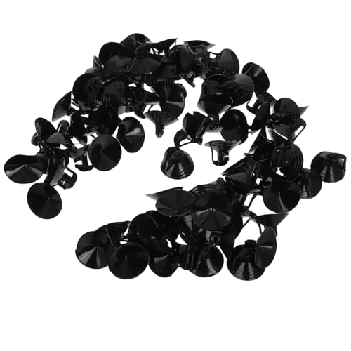 DIKACA 100 Stück Saugnäpfe aus Langlebigem PVC für Fenster Auto sonnenschutz Küchen Badezimmeranwendung Transparent Extra Starker Halt für Glas und Glatte Oberflächen von DIKACA