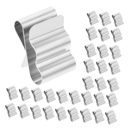 DIKACA 100 Stück Teiliges Edelstahl Kabelklemmen für Solarpanel Rostfreie Photovoltaik Drahtclips Stabile Metallrahmen Kabelhalter Installieren Geeignet für Solar Trailer Kabelmanagement von DIKACA