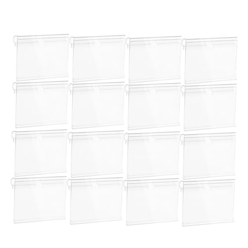 DIKACA 120 Stück Teiliges Wiederverwendbare PVC Regal Etikettenhalter mit Clip Design Robuste Preisschildhalter für Supermärkte Lager und Drahtregale Vielseitig Einsetzbar und Einfach zu DIKACA 120 Stück Teiliges Wiederverwendbare PVC Regal Etikettenhalter mit Clip Design Robuste Preisschildhalter für Supermärkte Lager und Drahtregale Vielseitig Einsetzbar und Einfach zu von DIKACA