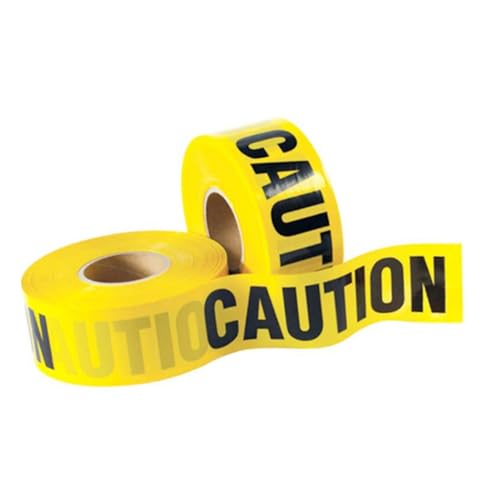 DIKACA 2 Rollen Absperrband PE Wetterfestes Warnband Gelb Schwarz mit Aufdruck für Baustellen Sicherheitsmarkierung Reißfest Witterungsbeständig Vielseitig Einsetzbar DIKACA 2 Rollen Absperrband PE Wetterfestes Warnband Gelb Schwarz mit Aufdruck für Baustellen Sicherheitsmarkierung Reißfest Witterungsbeständig Vielseitig Einsetzbar von DIKACA