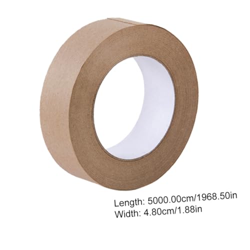 DIKACA 2 Rollen Kraftpapier packband Wasseraktiviertes Selbstklebendes Verpackungsband Umweltfreundlich Beschreibbar Reißfest Vielseitig für Kartons und DIY pakete DIKACA 2 Rollen Kraftpapier packband Wasseraktiviertes Selbstklebendes Verpackungsband Umweltfreundlich Beschreibbar Reißfest Vielseitig für Kartons und DIY pakete von DIKACA