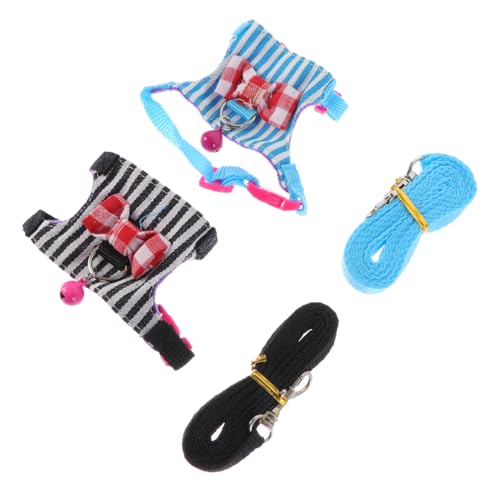 DIKACA 2 Sätze Verstellbares Hamstergeschirr mit Streifenmuster Bequemes und Atmungsaktives Brustgeschirr für Kleine Haustiere Leicht Anzulegen Strapazierfähige Leine für Ratten und DIKACA 2 Sätze Verstellbares Hamstergeschirr mit Streifenmuster Bequemes und Atmungsaktives Brustgeschirr für Kleine Haustiere Leicht Anzulegen Strapazierfähige Leine für Ratten und von DIKACA