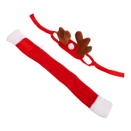 DIKACA 2 Sätze Weihnachtskostüm für Haustiere Rehgeweih Stirnband und Schal aus Weichem Atmungsaktivem Material Festliches Outfit für Hunde und Katzen Geeignet für Xmas-Partys und Cosplay DIKACA 2 Sätze Weihnachtskostüm für Haustiere Rehgeweih Stirnband und Schal aus Weichem Atmungsaktivem Material Festliches Outfit für Hunde und Katzen Geeignet für Xmas-Partys und Cosplay von DIKACA