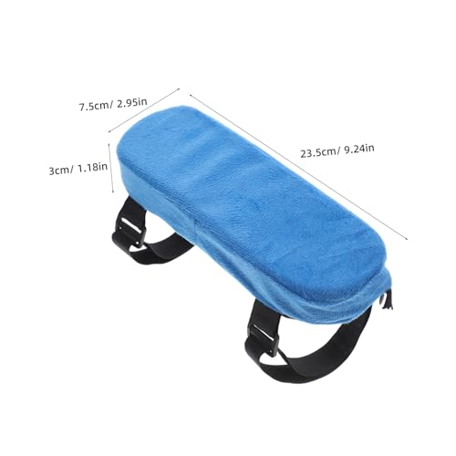DIKACA 2 Stück Armlehnenpolster für Bürostuhl Elastisch mit Weichem Pp baumwollkern Abnehmbarer Bezug Waschbar Komfortable Armlehnenauflage für Büro Gaming Stuhl in Pfauenblau von DIKACA