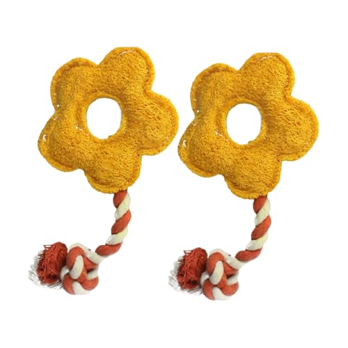 DIKACA 2 Stück Blumenförmiges Kauspielzeug aus Luffa für Hunde und Katzen Strapazierfähiges Beißspielzeug zur Zahnpflege und Massage Interaktives Sicheres Hundespielzeug Zufällige Farbe DIKACA 2 Stück Blumenförmiges Kauspielzeug aus Luffa für Hunde und Katzen Strapazierfähiges Beißspielzeug zur Zahnpflege und Massage Interaktives Sicheres Hundespielzeug Zufällige Farbe von DIKACA