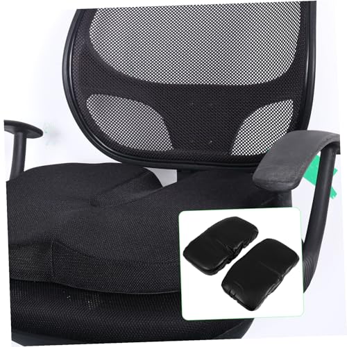 DIKACA 2 Stück Ergonomische Memory Schaum Armlehnenpolster für Bürostuhl und Gaming Stuhl Druckentlastende Weiche Armauflagen zur Schmerzlinderung bei Ellbogen Passend für Büro und von DIKACA