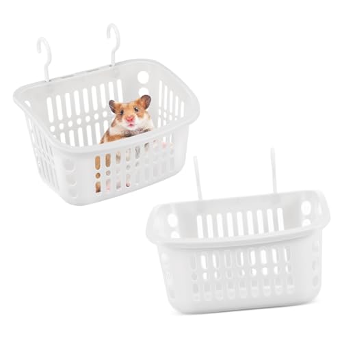 DIKACA 2 Stück Hängende Kleintier Nester aus Kunststoff Atmungsaktive Hamster hängematte mit Mesh Komfortables Schlaf Ruhebett für Hamster Chinchillas Ratten und Kleine Haustiere Groß DIKACA 2 Stück Hängende Kleintier Nester aus Kunststoff Atmungsaktive Hamster hängematte mit Mesh Komfortables Schlaf Ruhebett für Hamster Chinchillas Ratten und Kleine Haustiere Groß von DIKACA