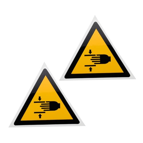DIKACA 2 Stück Hand Crushing Warnaufkleber aus Langlebigem Pp synthetikpapier Selbstklebend Starke Haftung Auffällige Sicherheitskennzeichnung für Maschinen und Geräte Praktisch und DIKACA 2 Stück Hand Crushing Warnaufkleber aus Langlebigem Pp synthetikpapier Selbstklebend Starke Haftung Auffällige Sicherheitskennzeichnung für Maschinen und Geräte Praktisch und von DIKACA