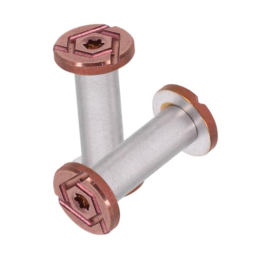 DIKACA 2 Stück Schrauben für Messergriff Diy Robuste Verriegelungsnieten mit Schlitzdesign Verschleißfest und Verformungsbeständig für Küchenmesser Griffbau und Reparatur DIKACA 2 Stück Schrauben für Messergriff Diy Robuste Verriegelungsnieten mit Schlitzdesign Verschleißfest und Verformungsbeständig für Küchenmesser Griffbau und Reparatur von DIKACA