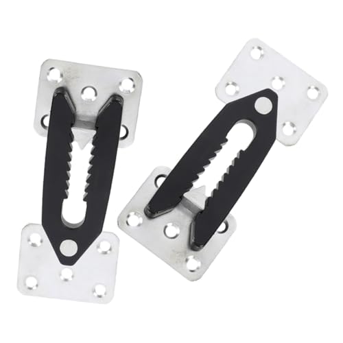 DIKACA 2 Stück Sofa Verbinder Möbelverbinder für Ecksofa Robuste Rostfreie Steckverbindung Wiederverwendbar Fest und Sicher Passend für Kleine Lochabstände Praktische Couch Clips Zubehör von DIKACA