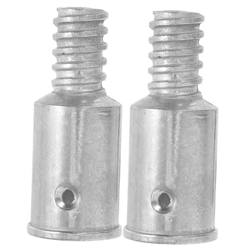DIKACA 2 Stück Teiliges Besenstiel Gewindekopf aus Aluminiumlegierung Langlebiger Schraub Nietenanschluss Kompatibel mit Holz- Aluminium Metallstangen für Heimreparaturen und DIKACA 2 Stück Teiliges Besenstiel Gewindekopf aus Aluminiumlegierung Langlebiger Schraub Nietenanschluss Kompatibel mit Holz- Aluminium Metallstangen für Heimreparaturen und von DIKACA