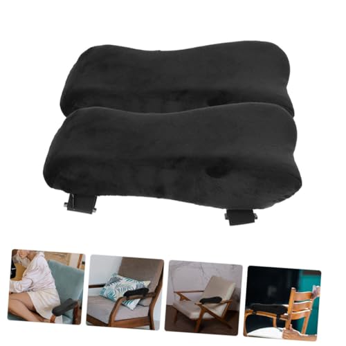 DIKACA 2 Stück Teiliges Bürostuhl Armlehnen Polster aus Memory Schaum rutschfeste Ellbogenauflagen Ergonomische Armstützkissen für Gaming Stuhl und Bürosessel Komfortabel und von DIKACA